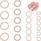UNICRAFTALE About 60Pcs 4 Sizes Stainless Steel Jump Rings Rose Gold Open Jump Rings Textured Metal Jump Rings Open Connector Rings for Bracelet Neckless Jewelry Making Inner Diameter 4~9mm