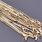 1.5MM Unisex 304 Stainless Steel Snake Chains Necklaces, 40cm, Extender: 5cm