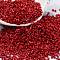 Baking Paint Glass Seed Beads, Cylinder, FireBrick, 2x1.5mm, Hole: 1mm, about 50398pcs/pound