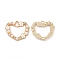 Alloy Enamel Pendants, with ABS Beads and Rhinestone, Cadmium Free & Nickel Free & Lead Free, Golden, Heart with Flower Charm, White, 23x26.5x4mm, Hole: 1.8mm