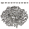 100Pcs 10 Style Tibetan Style Alloy Tube Bails, Loop Bails, Bail Beads, Cadmium Free & Lead Free, Antique Silver, 8~10.5x11.5~15x5~6mm, Hole: 1.4~2mm, Inner Diameter: 2.5~4.5mm, about 10Pcs/style