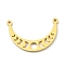 201 Stainless Steel Links, Moon Phase Links, Moon, Golden, 14x21.5x1mm, Hole: 1mm