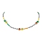 Resin and Glass Seed Bead Necklaces, Evil Eye, Colorful, 19.09 inch(48.5cm)