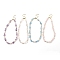 4Pcs 4 Style Natural Mixed Gemstone Chips & Pearl Beaded Necklaces Set for Women, 15.35 inch(39cm), 1Pc/style