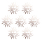 201 Stainless Steel Filigree Pendants, Etched Metal Embellishments, Sun, Stainless Steel Color, 40x38x0.3mm, Hole: 1.6mm