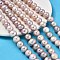 Natural Cultured Freshwater Pearl Beads Strands, Potato, Grade 4A, Lilac, 11~13mm, Hole: 0.6mm, about 33pcs/strand, 13.78~13.9 inch(35~35.3cm)