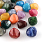 Nuggets Imitation Gemstone Acrylic Beads, Mixed Color, 25x24x17mm, Hole: 3mm, about 84pcs/500g