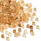 Transparent Acrylic Beads, Cube, Dark Goldenrod, 6x6x6.5mm, Hole: 1.5mm, about 1900~1945pcs/500g