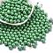 Baking Paint Glass Seed Beads, Round, Medium Sea Green, 6mm, Hole: 0.8mm, about 1800pcs/1pound