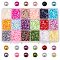 PandaHall Elite 1 Box Mixed Color Half Round Imitation Pearl ABS Acrylic Dome Cabochons,Jewellery Making Cabochons,4x2mm, about 11700-12000pcs