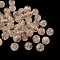 Handmade Luminous Lampwork Beads, Round, Dark Salmon, 8mm, Hole: 1mm