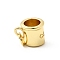 Brass Charms, Cup, Long-Lasting Plated, Lead Free & Cadmium Free, Rack Plating, with Jump Ring, Real 18K Gold Plated, 8.5x11.5x8.5mm, Hole: 3mm