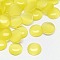 Cat Eye Cabochons, Half Round, Champagne Yellow, 8x3mm