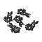 Alloy Pendents, Dragon, Electrophoresis Black, 48x35.5x2.5mm, Hole: 3mm
