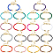 SUNNYCLUE 18Pcs 18 Colors Braided Nylon Bracelet Adjustable Cord Bracelets Bulk Metal Golden Brass Knots Stainless Steel Lobster Claw Clasps Thread Rope Chain for Friendship Jewelry Making DIY Crafts