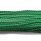 3-Ply PU Leather Braided Cord, Flat, Green, 5x1.5mm, about 107.17 Yards(98m)/Bundle