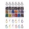 Mobile Straps, with Polyester String and Alloy Findings, Mixed Color, 70mm, 180strands/box