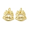 Rack Plating Brass Pendants, with Jump Rings, Long-Lasting Plated, Lead Free & Cadmium Free, Zodiac Charm, Dragon, 11x11.5x1.5mm, Hole: 3.5mm