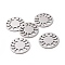 Non-Tarnish 201 Stainless Steel Pendants, Laser Cut, Phase of the Moon, Stainless Steel Color, 23x1mm, Hole: 1.8mm