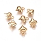 304 Stainless Steel Charms, Heart, Golden, 8.5x6x3mm, Hole: 1mm
