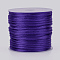 Nylon Cord, Satin Rattail Cord, for Beading Jewelry Making, Chinese Knotting, Mauve, 1mm, about 32.8 yards(30m)/roll