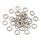 Alloy Closed Jump Rings, Round Ring, Platinum, 6x1mm, 18 Gauge, Inner Diameter: 3.8mm