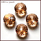 K9 Glass, Imitation Austrian Crystal Beads, Grade AAA, Faceted, Rondelle, PeachPuff, 8x5.5mm, Hole: 0.9~1mm