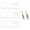 PandaHall 10pcs Single Pair Earring Holder, Plastic Ear Stud Holder L-Shape Jewelry Earring Displays Mini Earring Hangers for Women Dangle Hoop Earring, Clear (1.8x1.4x0.08inch/45.5x35x2mm)