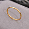 Stainless Steel Plain Band Rings, Golden, US Size 8(18.1mm)