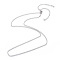 Tarnish Resistant Adjustable 304 Stainless Steel Slider Necklaces, with Curb Chains and Slider Beads, Stainless Steel Color, 29.8 inch(75.8cm), 2mm