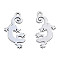 Non-Tarnish 201 Stainless Steel Pendants, Halloween Style, Gecko, Stainless Steel Color, 15.5x8x1mm, Hole: 1.2mm