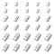 60Pcs 3 Style 304 Stainless Steel Slide Charms/Slider Beads, For Leather Cord Bracelets Making, Oval, Stainless Steel Color, 3.1x8x5.8mm, Hole: 6x3.5mm, 20pcs/style