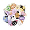 Halloween Opaque Resin Pendants, Mixed Shapes, with Platinum Iron Loop, Mixed Color, 22.5~30x20.5~33x7.5~10mm, Hole: 2mm