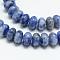 Natural Blue Spot Jasper Bead Strands, Rondelle, 8x5mm, Hole: 1mm, about 75pcs/strand, 14.9 inch