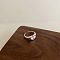 Brass Adjustable Cuff Rings, Heart Themes, Platinum, Inner Diameter: 15~20mm