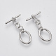 Латуни Переключить застежками KK-T051-16P-NF-1