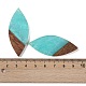 Большие подвески из смолы и дерева WOOD-F015-12B-3