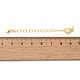 Латунные концы стойки с цепочкой и застежками-карабами KK-F873-07G-3