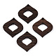 Подвески из натурального дерева венге WOOD-T023-44-1