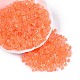 Прозрачные внутри цветные стеклянные бусины SEED-T007-11F-3