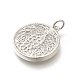 Латунные микропаве прозрачные подвески с фианитом KK-L225-041P-2