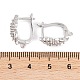 Фурнитура для сережек-обручов из латуни с фианитом KK-S374-04P-01-3