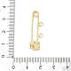 Латунь микро проложить кубического циркония фурнитуры брошки KK-H203-10G-3