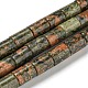 Природные Unakite бисер нитей G-Q1008-A14-1