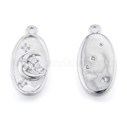 Латунные микропаве прозрачные подвески с фианитом KK-N216-573P