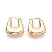 Серьги-кольца из латуни EJEW-T047-107G