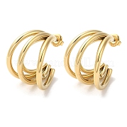Серьги-гвоздики из нержавеющей стали 304 EJEW-Z026-12G