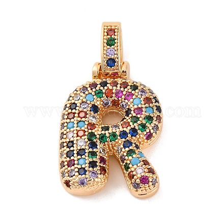 Латунные микро проложить кубического циркония подвески KK-C076-29R-G02-1
