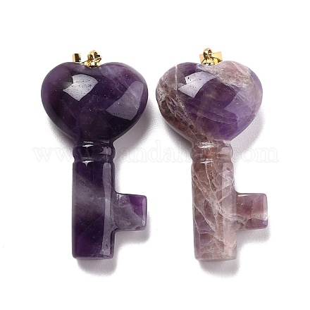 Подвески из натурального аметиста  G-B020-05G-04-1