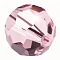 Preciosa® Crystal Beads, Czech Crystal, 451 19 602 Round, 20020 Light Amethyst, 6mm, Hole: 1.2mm